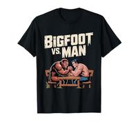 Big Foot vs Man Fantasy Funny Arm Wrestling T-Shirt