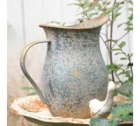 BIG FORTUNE Decorative Pitcher Vase Large Rustic Farmhouse Vase for Flowers Vintage Metal Milk Jug Vintage Decorative Pitcher Kitchen Decorations
