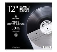Big Fudge 12" Vinyl Record Sleeves - Premium Inner Sleeves 50 Pack - Anti Static Rice Paper Acid Free Vinyl Covers - Accessories Protect LP Albums from Dust, Dirt & Scratches
