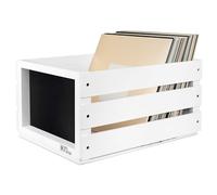 BIG FUDGE PAPER FRAME RECORD CRATE WITH CHALKBOARD WHITE,WITHOUT WHEEL 43.00x34.70x22.90 CM