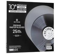 Big Fudge Vinyl Premium 10-Inch Round Bottom Inner Vinyl Sleeves - Anti Static Rice Paper for Dust-Free Records - Covers for Vinyl Record Storage & Vinyl Accessories - 25pcs Pack