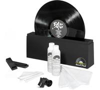 BIG FUDGE Vinyl Record Cleaner Kit - Cleaning Machine with care Solution, Microfiber Cloth and Brush - Scratch-Free Album Care - Record Player Accessories