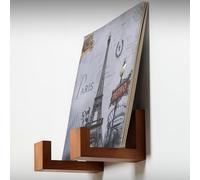 Big Fudge Vinyl Wooden Bracket - Vinyl Record Holder Wall Shelves - Album Storage for Vinyl LP Wall Mount Display for Wall - Hold 15 Records Per Shelf - Shelving Set of 2 - Brown