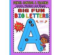 Big Fun, Big Letters: Trace Letters (A-Z), Numbers (0-10) & Shapes. Pencil Control and Tracing Book for ALL Kids Ages 2+ ASL Inclusive