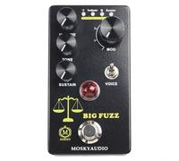 Big Fuzz Distortion Guitar Effects Pedal, 4-Mode Selection with Switch for Electric Guitar, Volume Tone Controls, DC9V Powered Stompbox