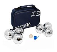 Big Game Hunters 6 Boules Petanque Set with Rust-Free Protection - Official French Set with 3 Durable Polished Bowls per Player plus Luxury Canvas Bag