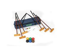 Big Game Hunters Cottage Croquet Set - Adult Croquet Set with Full Size Composite Balls in a Storage Bag (6 Player Set)