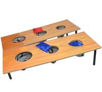 Big Game Hunters Double Deck Premium Cornhole Set - Ultimate Outdoor Bean Bag Toss Game for Kids and Adults - Perfect for Garden and Family Games