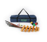 Big Game Hunters Garden Croquet Set - Cottage 6 Player - with Carry Canvas Bag in Mid Navy Big Game Hunters Mid Navy