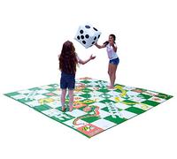 Big Game Hunters Giant Snakes and Ladders Floor Game with 3 Meters x 3 Meters PVC Mat & Inflatable Dice for Players of All Ages - Giant Board Games
