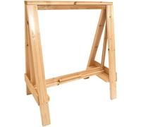 Big Game Hunters Indoor & Outdoor Easel - Height Adjustable, Early Years Messy Mud Play Painting and Drawing Wooden Easel with Perspex Screen