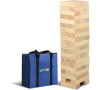 Big Game Hunters Jumbo Hi-Tower in a Bag - Builds from 0.6 (2 Ft) Meters up to 1.5 Meters (5ft) High - Outdoor Garden Games - Tumble Tower - Building Games