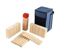 Big Game Hunters Kubb Game Set - Indoor & Outdoor - Scandinavian Hardwood Kubb Viking Game In A Handy Carry Bag