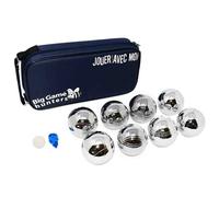 Big Game Hunters Pétanque Game - Luxury Boules Set of 8 - Rust Free in Metallic Silver | Size: 8 Pack Big Game Hunters Metallic Silver 8 Pack