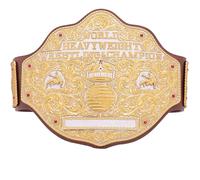 Big Gold World Heavyweight Wrestling Championship Title Belt Replica, Authentic Wear Universal Championship Title Belt - One Size (BROWN)