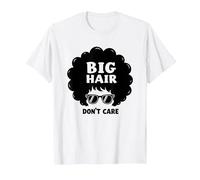 Big Hair Don't Care Retro Afro Sunglasses Graphic T-Shirt, Men, White, XXL
