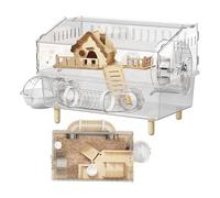 Big Hamster Cage 2-Layer Clear Acrylic Pet Enclosure