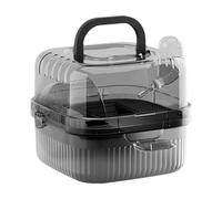 Big Hamster Cage | Portable Translucent Hedgehog Carry Case | Hedgehog Carrier | Breathable Hamster Habitat | Small Animal Carrier with Water Bottle for Picnics, Shopping, Travel