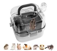 Big Hamster Cage, Translucent Carry Case, Portable Habitat, Breathable Enclosure, Small Animal Carrier for Outdoor Picnics, Hedgehog Transport, Shopping Convenience, Daily Use, 8.27x8.27x7.09 Inches