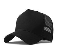 Big Head Man Large Size Mesh Baseball Hats Male Outdoors Plus Size Sport Caps Dad Oversize Trucker Cap M 56-61cm L 62-68cm (Color : A Black, Size : L 62-68cm)