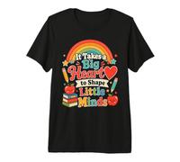 Big Heart Little Minds Kindergarten Teacher Design Premium T-Shirt