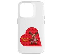 Big Hearted Cute Chocolate Moose - Valentine Case for iPhone 14 Pro