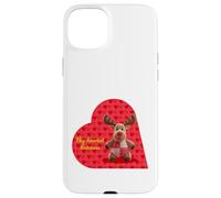 Big Hearted Cute Chocolate Moose - Valentine Case for iPhone 15 Plus