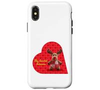 Big Hearted Cute Chocolate Moose - Valentine Case for iPhone X/XS