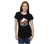 Big Hero 6 Baymax Group Manga Cotton T-Shirt Disney Black M