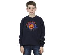 Big Hero 6 Baymax Hiro Angry Manga Sweatshirt Disney Navy 12-13 Years