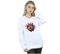 Big Hero 6 Baymax Hiro Angry Manga Sweatshirt Disney White S