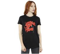 Big Hero 6 Baymax Suite Pose Cotton Boyfriend T-Shirt Disney Black M