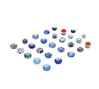 Big Hole Beads DIY Bead Accessories Large Beads Craft Beaded Package 27Pcs 5mm Diameter Multiple Styles Exquisite Appearance Beautiful Color for Jewelry Making Bracelets Necklaces (E Style)