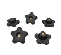Big Horn 19707B-5PK 5 Star Thru Knob 1/4 x 20 (5/PK)
