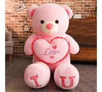 Big I Love You Bear Plush Toy , Huge Soft Stuffed Teddy Bear Doll Gift For Lovers