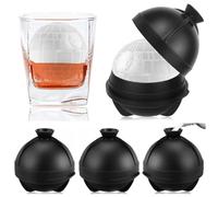 Big Ice Ball Maker, Large Ice Cube Moulds BPA Free, Easy Release 3 Pack Sphere Star Wars Silicone Round Ice Ball Mould for Whiskey Cocktails Dessert Drinks Baby Food