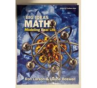 Big Ideas Math, Grade 8 Modeling Real Life
