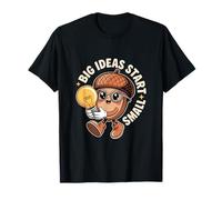 Big Ideas Start Small Acorn Mascot Lightbulb Inspiration T-Shirt