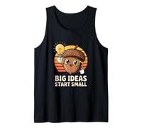 Big Ideas Start Small Cute Acorn Light Bulb Tank Top