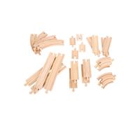 Big Jigs Straights and Curves Track Pack for Wooden Train Set