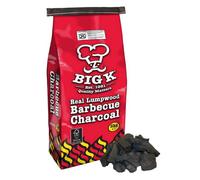 Big K BBQ Grill Lumpwood Charcoal - Quick to Light Real Lumpwood Charcoal Barbecues 5kg Bag with Topline Card for Outdoor Barbeque, Fire Pit, Camping