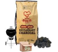 Big K Chilla-Grilla Restaurant Grade Charcoal | Lump Wood Charcoal | Authentic BBQ Taste | 12 Kg Bag Sucasa