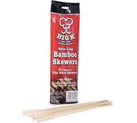 Big K Extra Long Flat Bamboo Skewers 30Cm Long Bbq Skewer / Pack Of 50