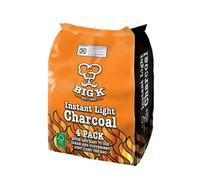 Big K Instant Light Charcoal Il04Fsc-Bq-2Pk, Clean, Easy To Use, Simply Light The Bag: 2 Packs Of 4 (Individual Bags X 8)