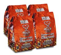Big K Instant Light The Bag BBQ Charcoal for Stoves BBQs Burner - Comes Anti-Bacterial Pen 16KG (X16, 1KG bags)