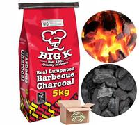 Big K Lumpwood Charcoal 10KG | Authentic Barbecue Taste | Ideal For Outdoor Barbeque Grill or Camping BBQs | Sucasa