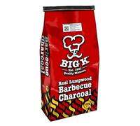 Big K Products 10kg Lumpwood Barbecue Charcoal CH10-AMZ-5PK, 100% Natural Lumpwood Charcoal, Ideal For Home BBQ, 90 Minutes Cooking Time, High Heat, Easy to Light BBQ Fuel - 5, 10kg Bags