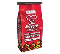Big K Products 5kg Lumpwood Barbecue Charcoal CH05-AMZ-1PK, 100% Natural Lumpwood Charcoal, Ideal For Home BBQ, 90 Minutes Cooking Time, High Heat, Easy to Light BBQ Fuel - Single, 5kg Bag