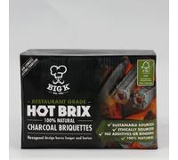Big K Products Premium Charcoal "hot Brix" Briquettes, Ideal For Home Bbq, Long Cook Time, Rcb05Fsc-Bq-5Pk, 5 X 5Kg Boxes