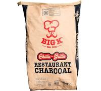 Big K Restaurant Grade Lumpwood Charcoal 12kg Bag & Big K Woodies Natural Wood Wool Firelighters - Perfect for Outdoor Barbecues, Camping BBQs.